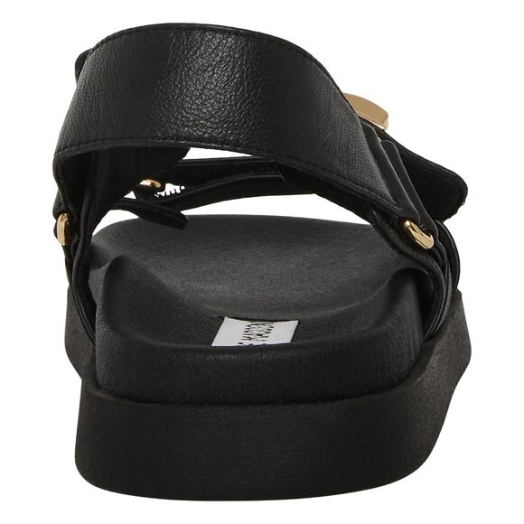 Steve Madden Womens Mona Strap Sandal MONA04S1 Black Leather 8.5M - Picture 9 of 11